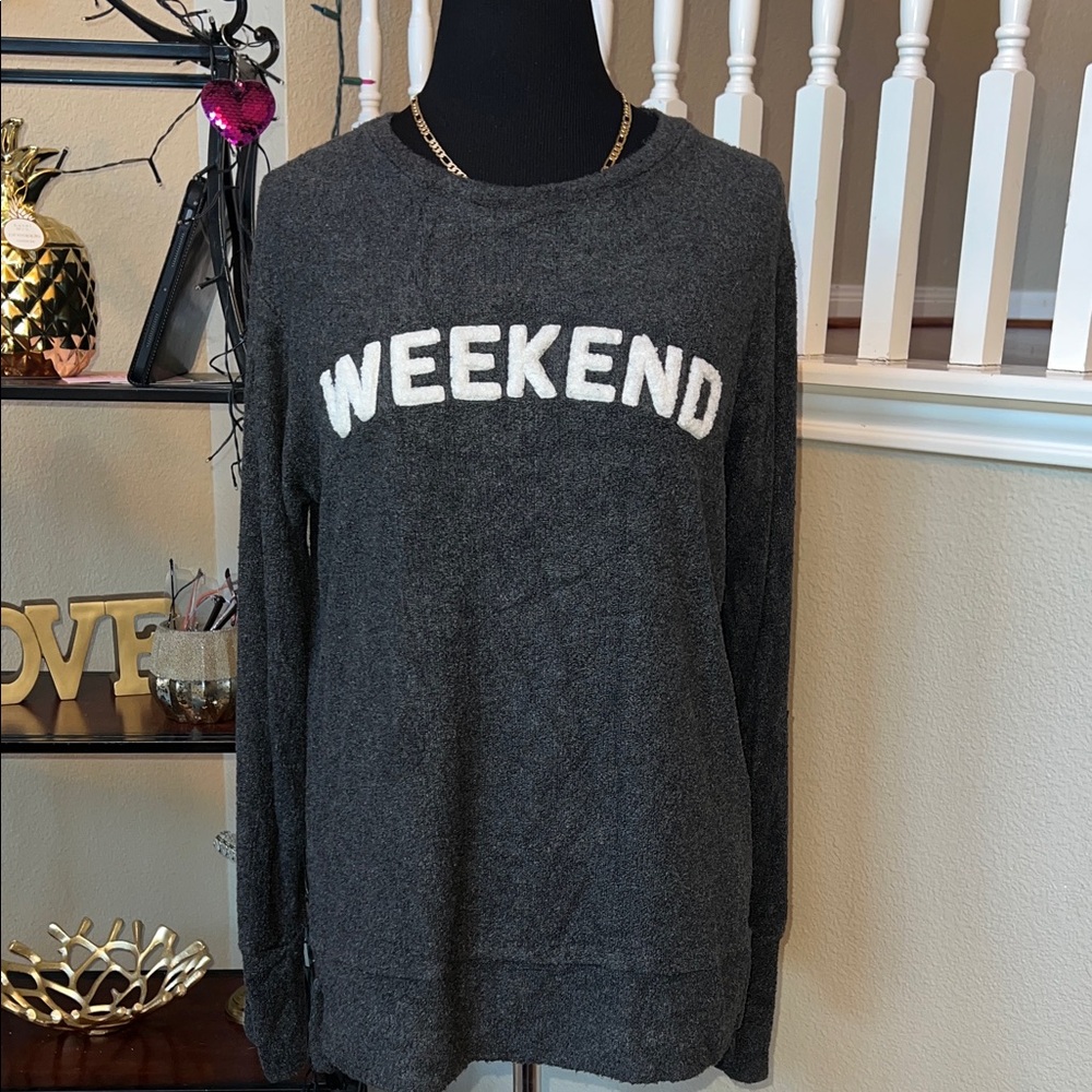 Women's Charcoal Gray Weekend Sweater